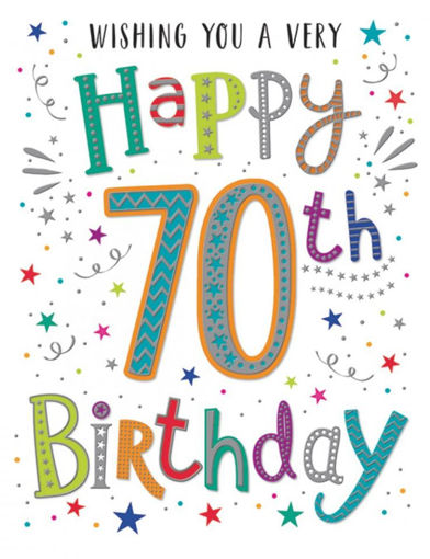 Picture of HAPPY 70TH BIRTHDAY CARD